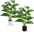 Der Rose Fake Plants Artificial Plants Tall 71cm Adjustable Faux Monstera Plants Indoor Outdoor for Home Bedroom Living Room Bathroom Decor